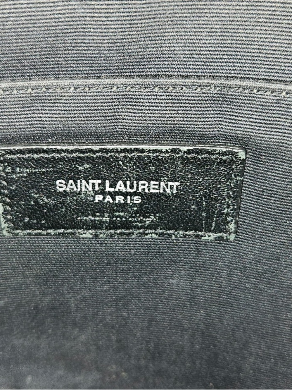 Saint Laurent Camo Star Zip Pouch in Olive and Black - Picture 4 of 15